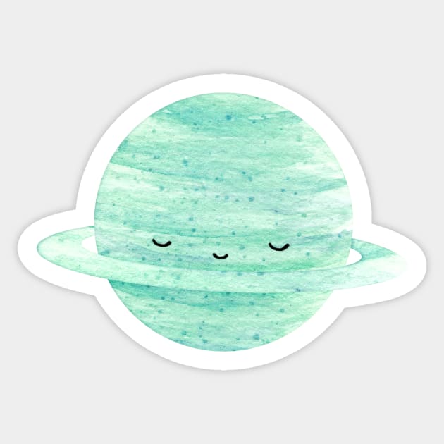 uranus cute planet Sticker by shoko